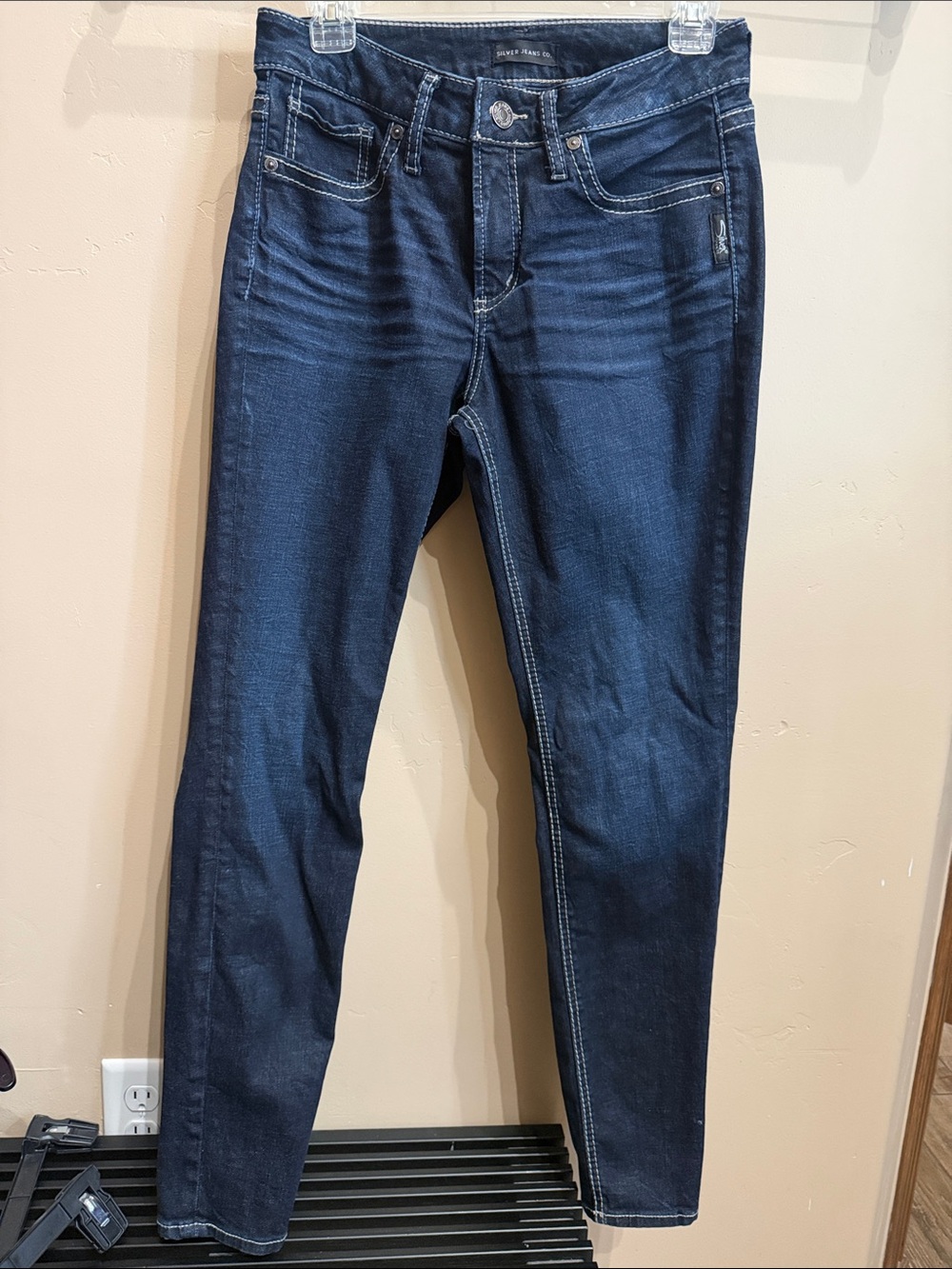 Silver Jeans Women’s Skinny Jeans in Dark Blue